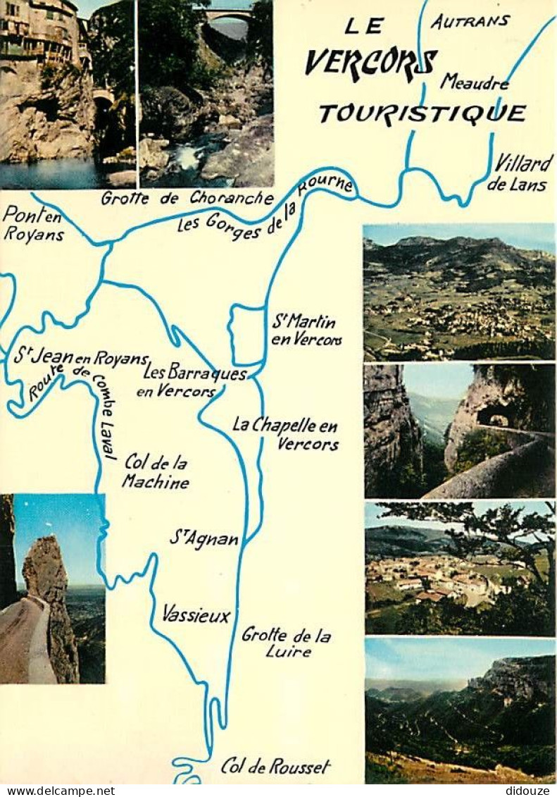 38 - Isère - Le Vercors - Multivues - Carte Géographique - Carte Neuve - CPM - Voir Scans Recto-Verso