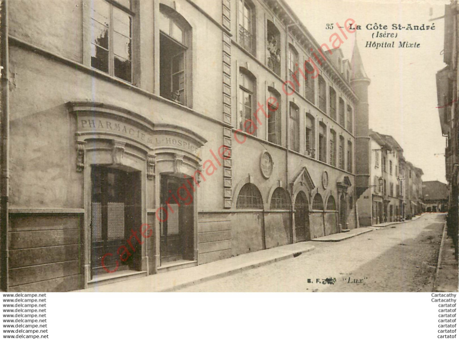 38.  LA COTE SAINT-ANDRE .  Hôpital Mixte .