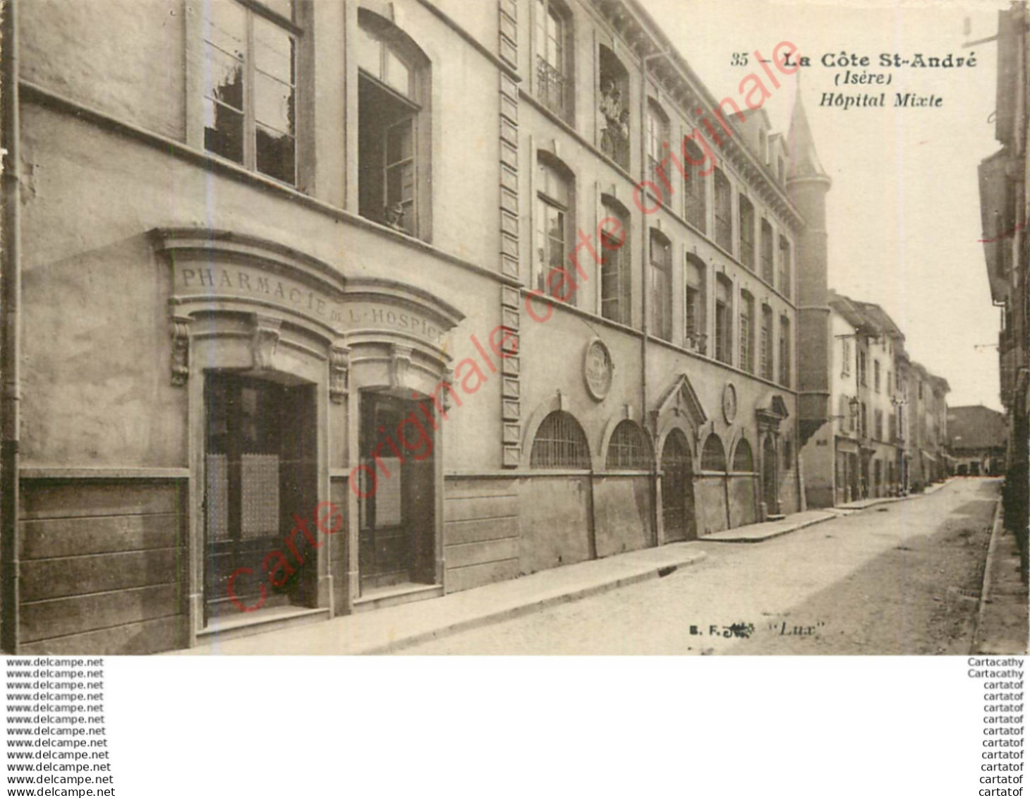 38.  LA COTE SAINT-ANDRE .  Hôpital Mixte .