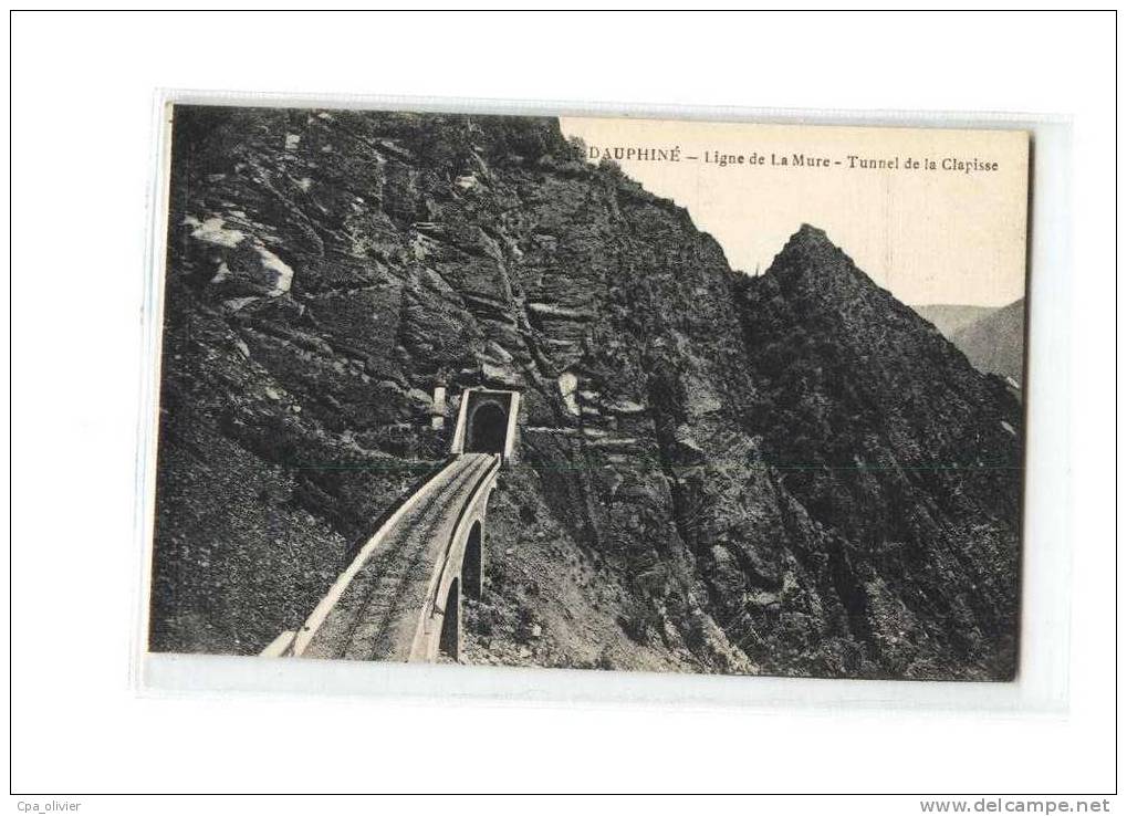 38 LA MURE (environs) Tunnel de La Clapisse, Ligne de la Mure, ed Gaude 217, Dauphiné, 192?