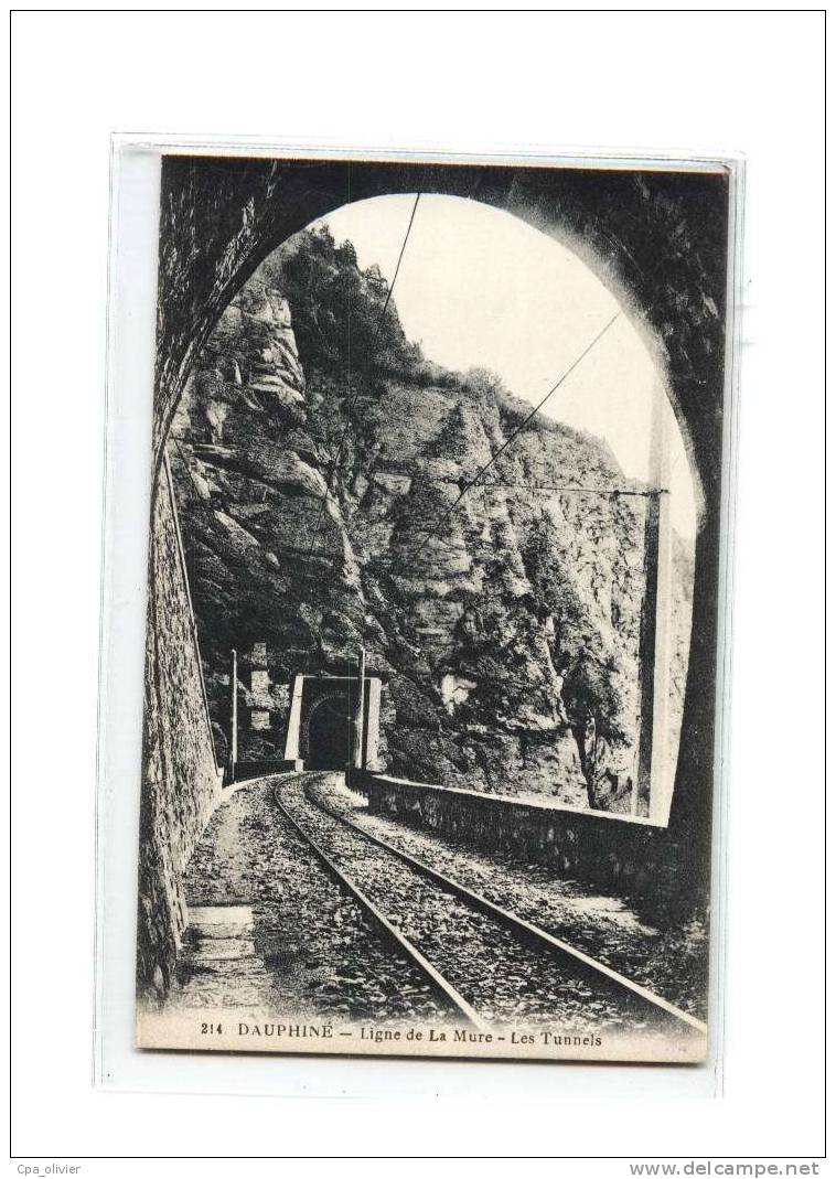 38 LA MURE (environs) Tunnels, Ligne de la Mure, ed Gaude 214, Dauphiné, 192?