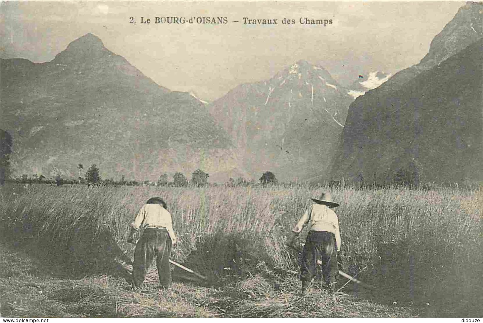 38 - Le Bourg d'Oisans - Travaux des Champs - Animée - Paysans - CPA - Voir Scans Recto-Verso