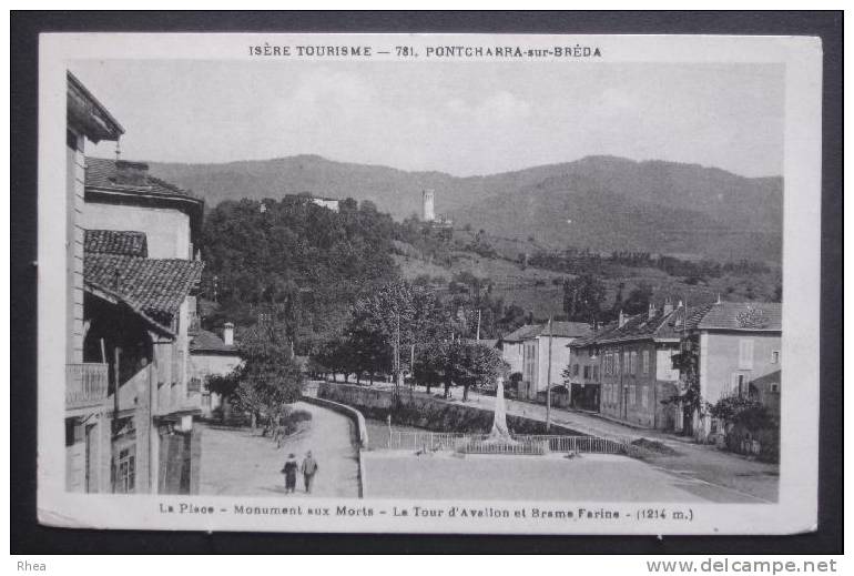 38 Pontcharra monument aux morts sépia    D38D  K38181K  C38314C RH037101