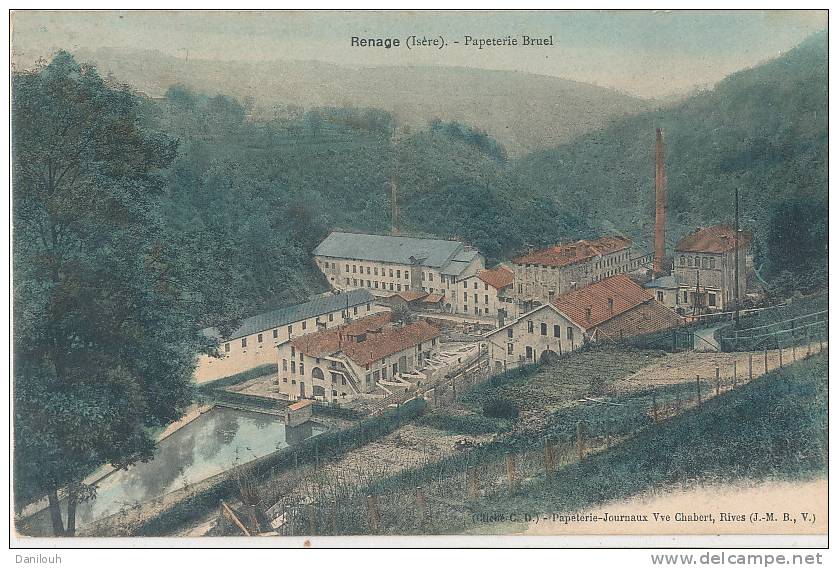 38 // RENAGE   papeterie Bruel   colorisée