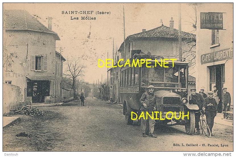 38 // SAINT CHEF   les molles    AUTOBUS   CAFE LAURENT     ANIMEE