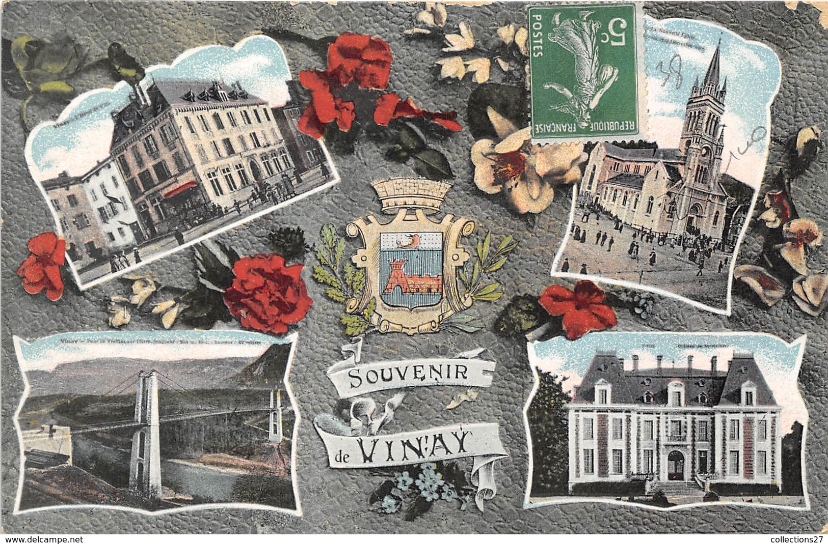 38-VINAY- SOUVENIR DE VINAY- MULTIVUES