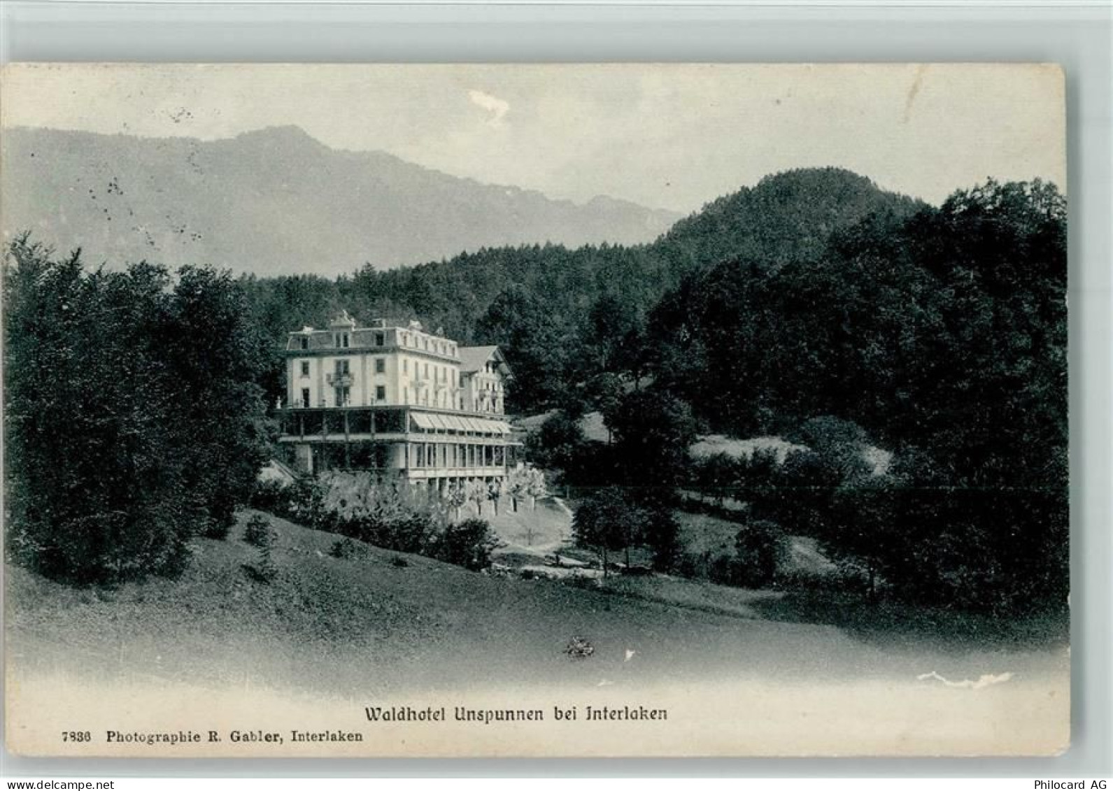 3800 Interlaken 1913 - Waldhotel Unspunnen bei Interlaken - 10194690
