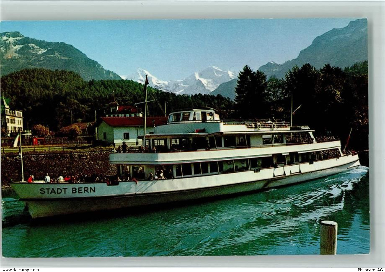 3800 Interlaken - Personenschiff Stadt Bern Interlaken Schiffstation - 11051143