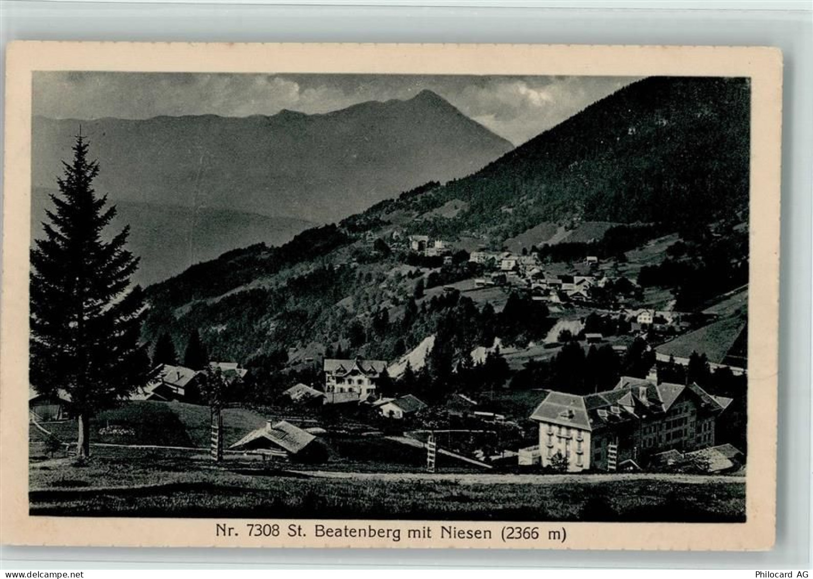 3803 Beatenberg 1918 - St. Beatenberg mit Niesen - 10162295