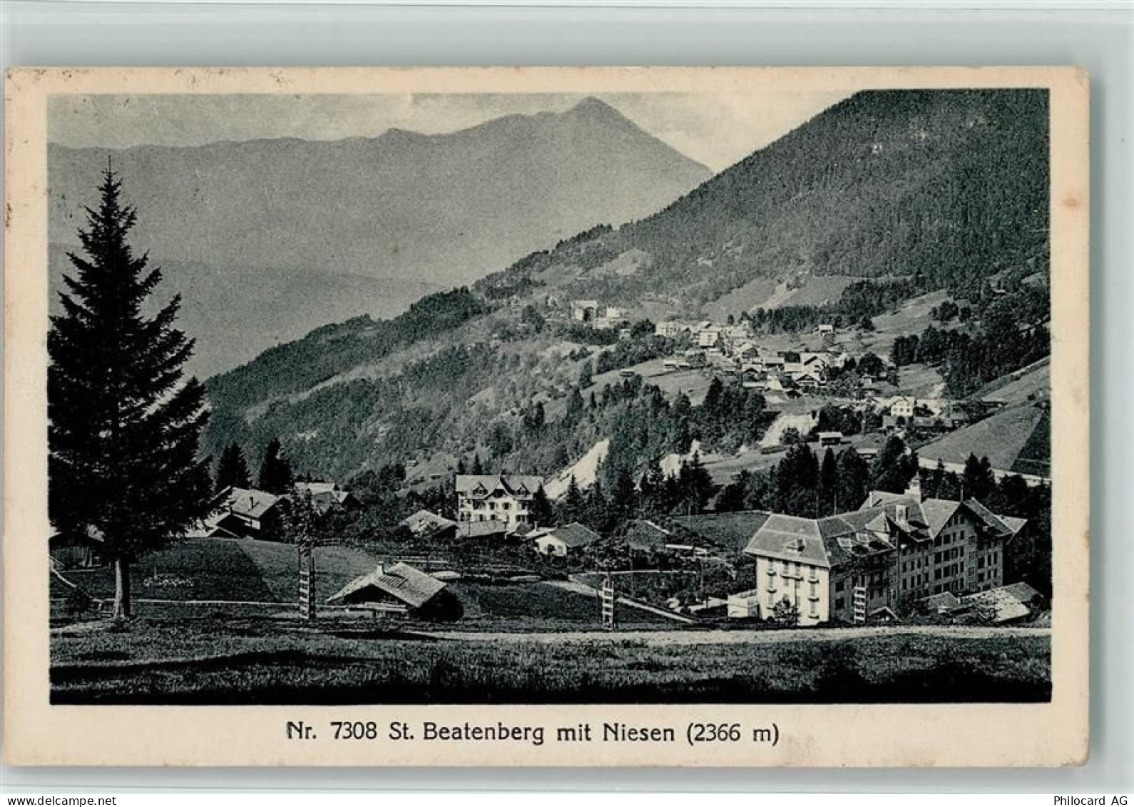 3803 Beatenberg 1922 - St. Beatenberg mit Niesen - 10162294