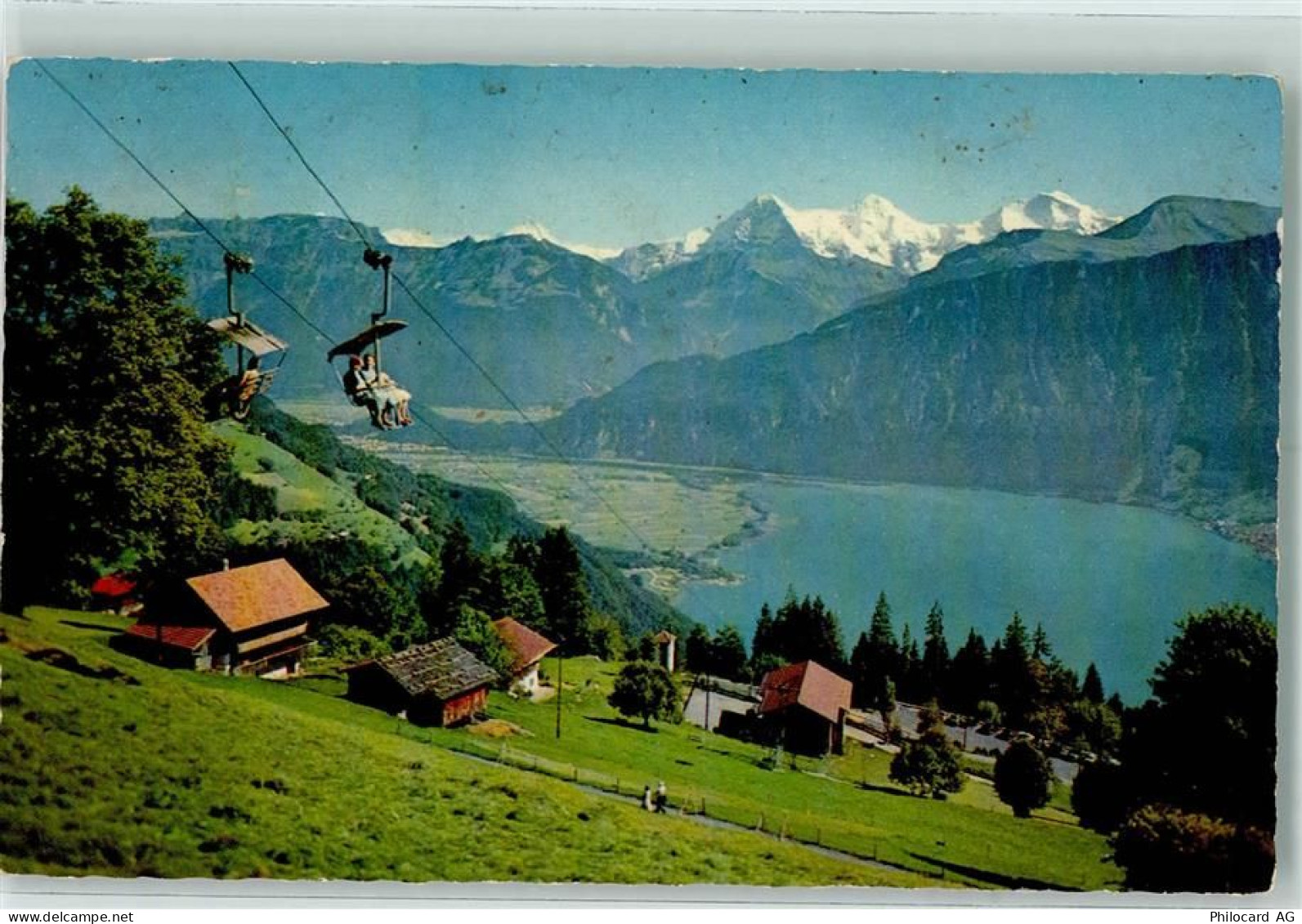 3803 Beatenberg - Sesselbahn Beatenberg-Niederhorn mit Eiger Mönch Jungf... - 10282469