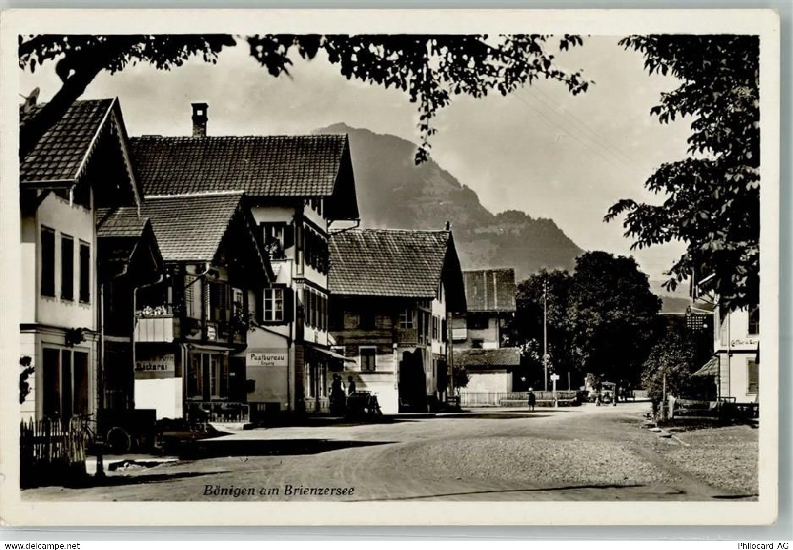 3806 Bönigen b. Interlaken 1932 Foto AK Bahnpost Zug 307-14 - 13540335
