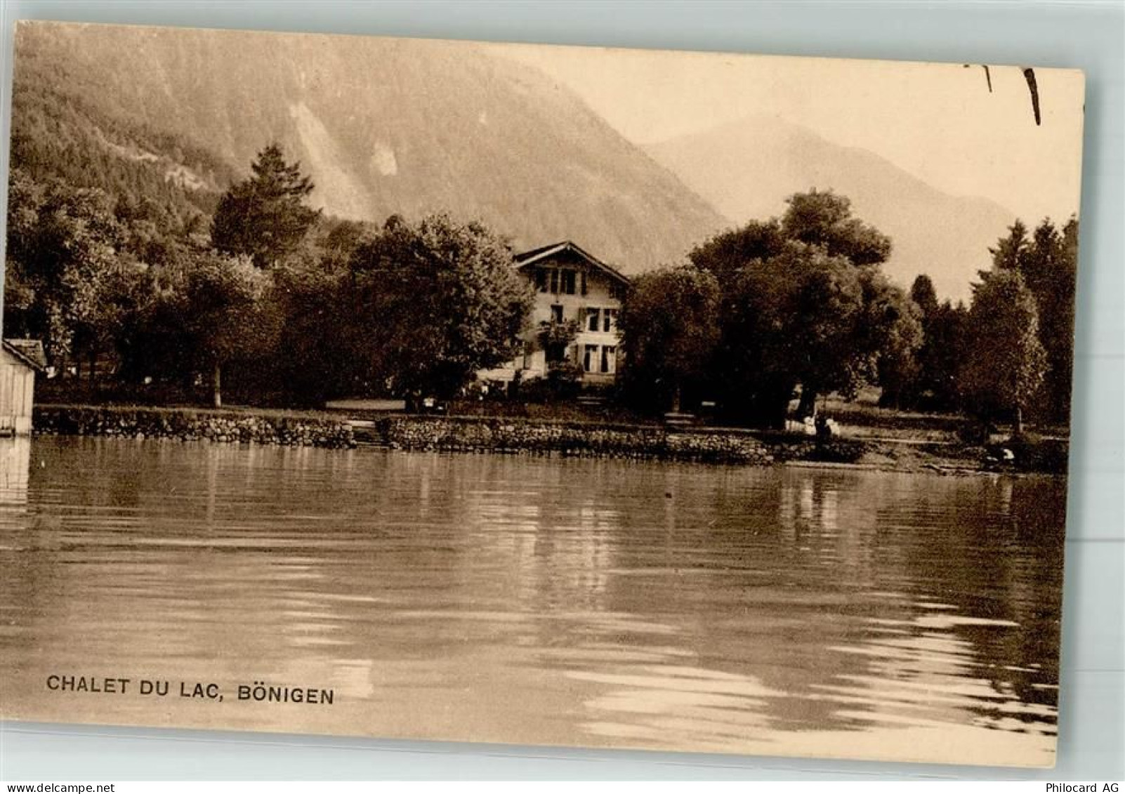 3806 Bönigen b. Interlaken 1936 Foto AK Hotel Chalet du Lac - 38025553