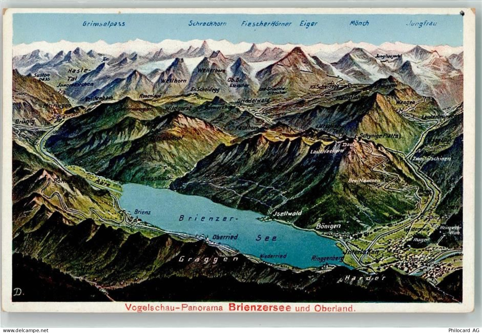 3806 Bönigen b. Interlaken - Brienzer See Oberland Vogelschau - 39497742