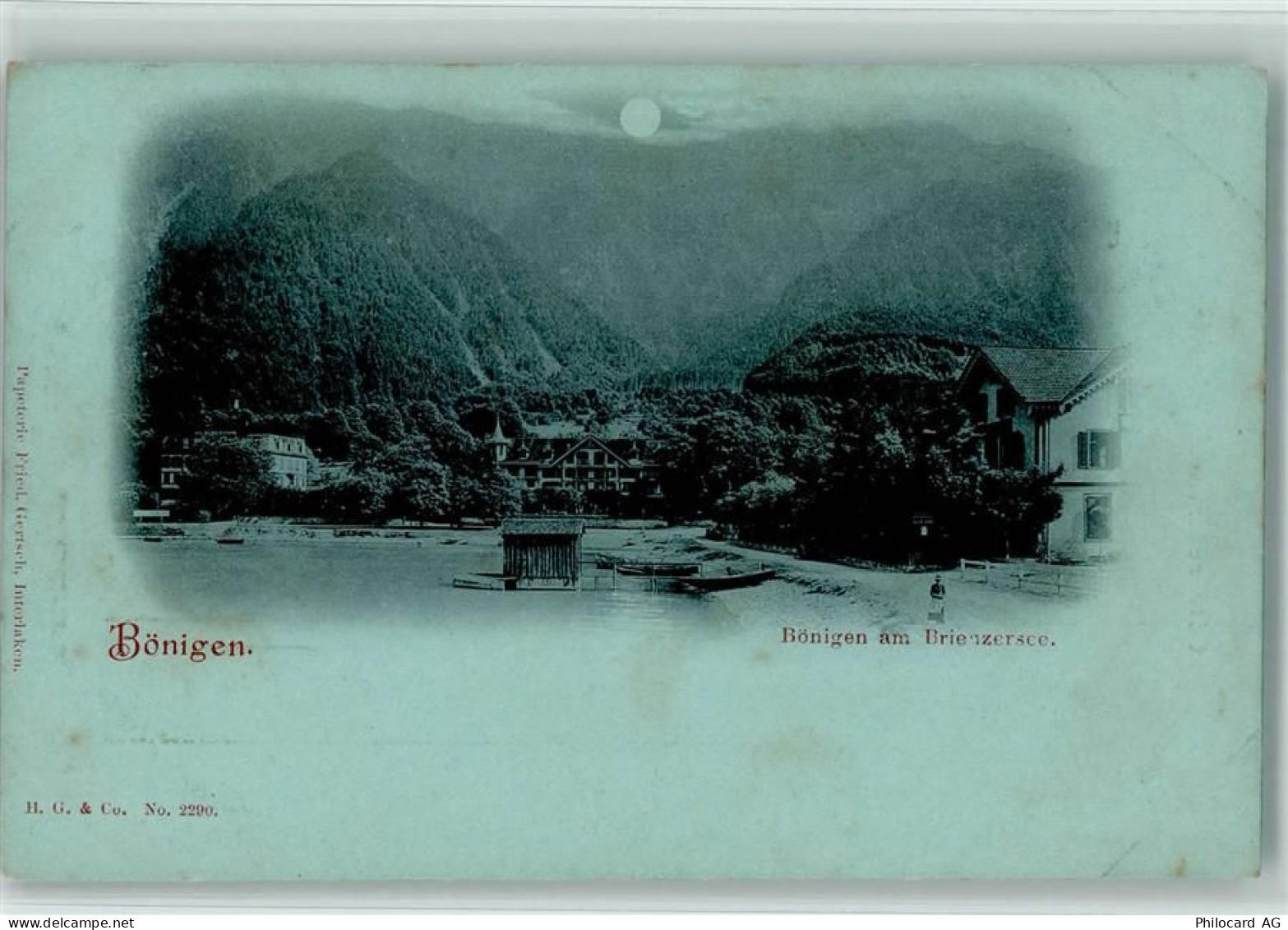 3806 Bönigen b. Interlaken Mondschein Bönigen am Brienzersee - 13113678