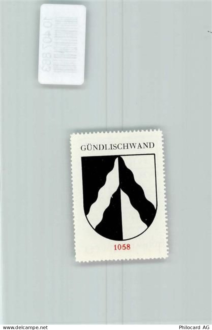 3815 Gündlischwand - Vignette Wappen Kaffee Hag 1920-1940 - 10407883
