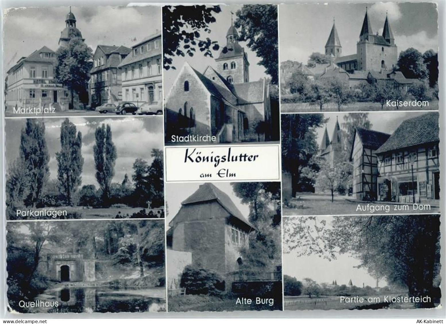 38154 W3308 Königslutter am Elm - Marktplatz , Parkanlagen - 51054982