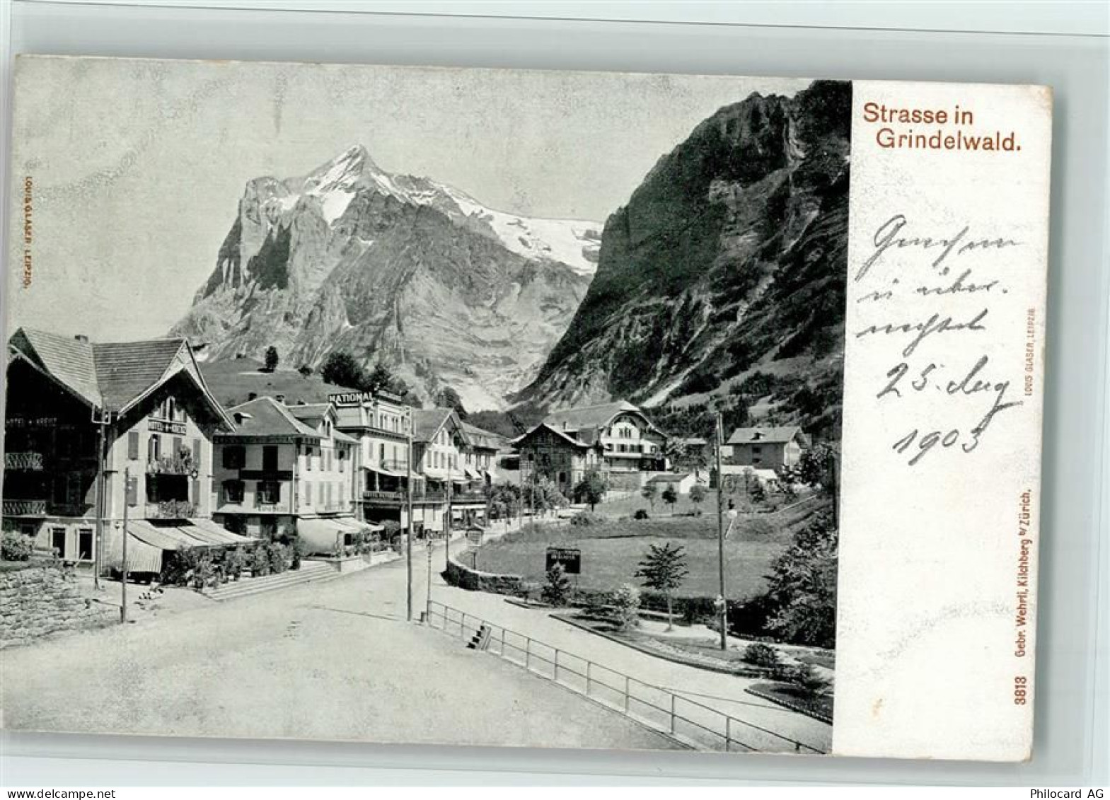 3818 Grindelwald - Strasse in Grindelwald - 12113483