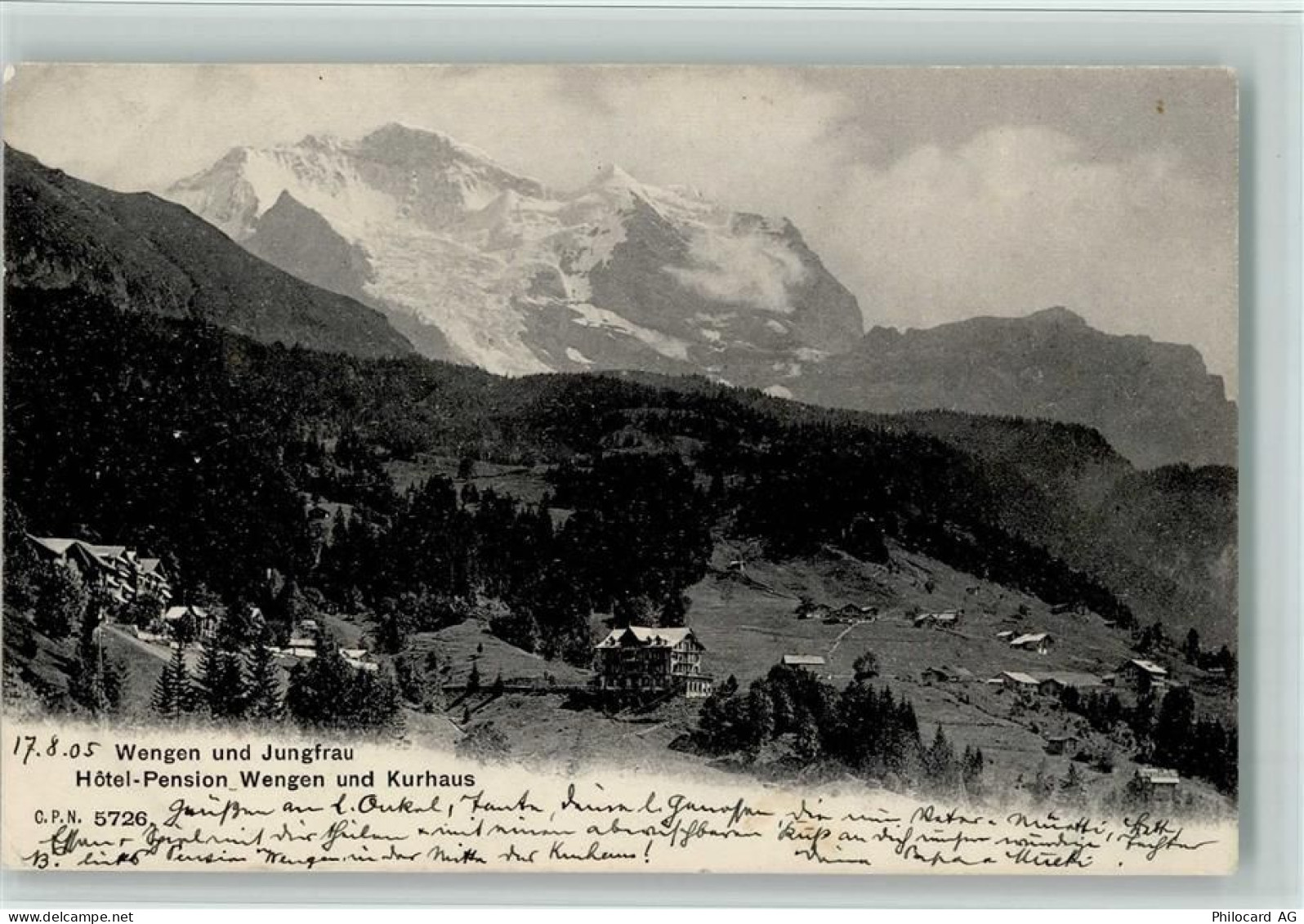 3823 Wengen - Jungfrau Hôtel-Pension Wengen und Kurhaus - 12113277