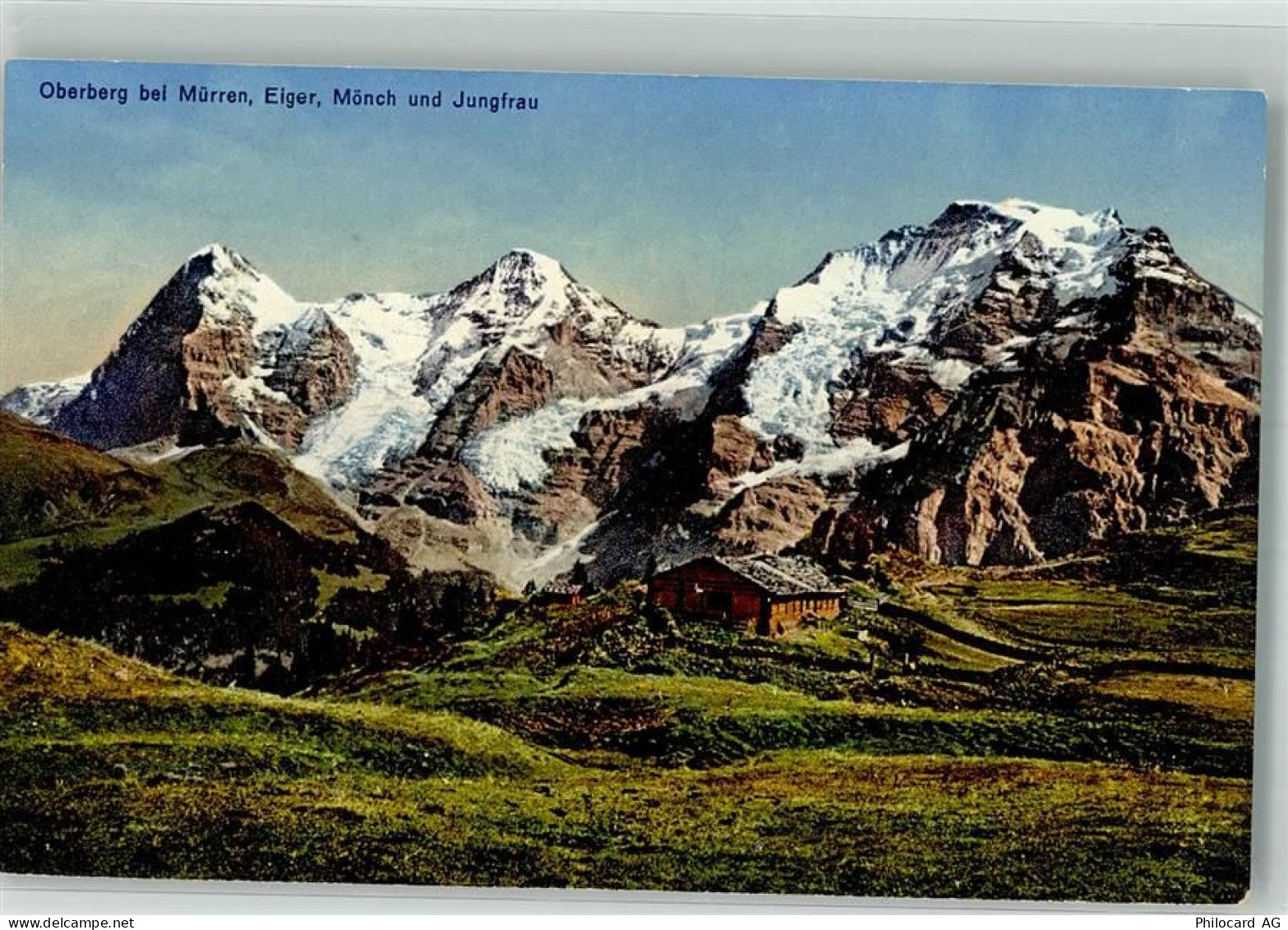 3825 Mürren Foto AK Oberberg Eiger Mönch Jungfrau - 38071361