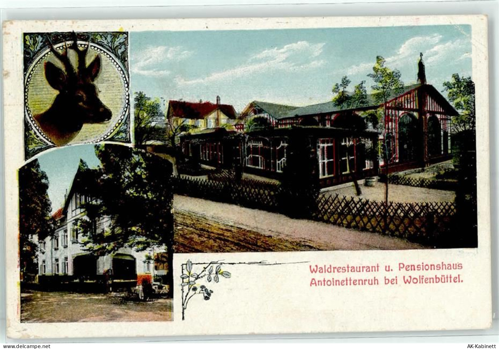 38300 W3340 Wolfenbüttel , Niedersachs Lithographie Waldgasthaus Pension... - 51862579