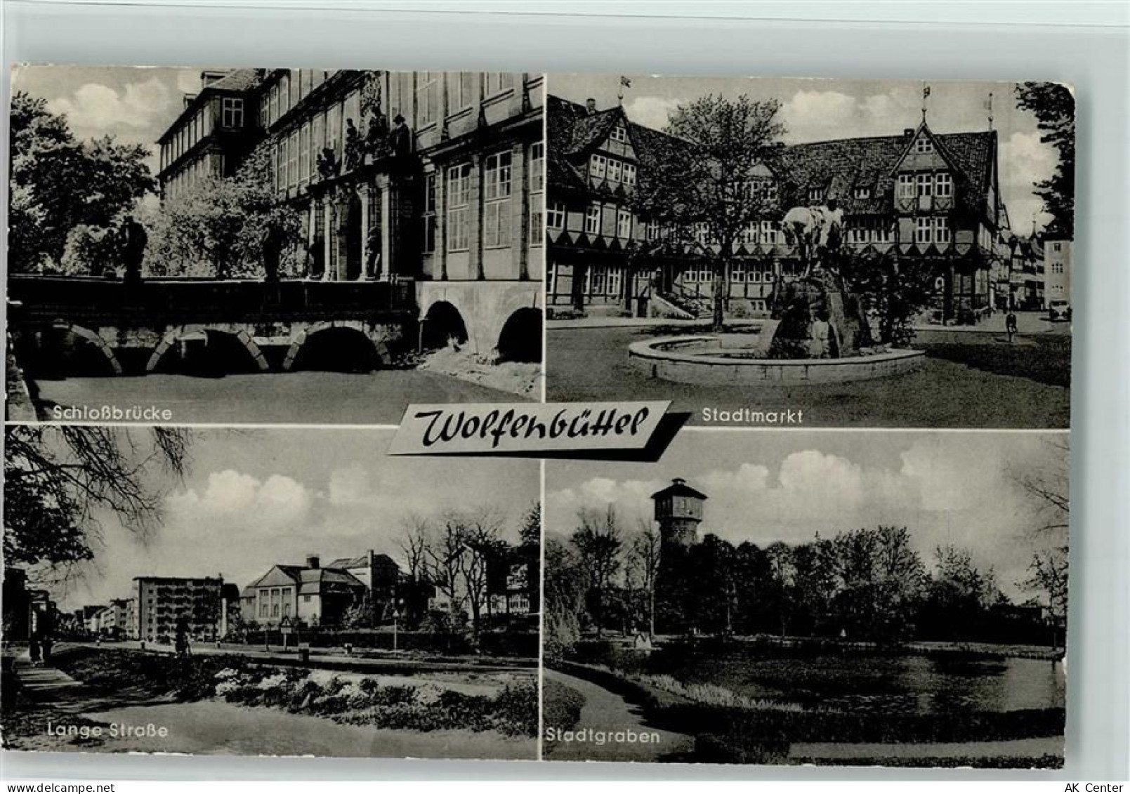 38300 W3340 Wolfenbüttel , Niedersachs - Schloßbrücke Stadtmarkt Stadtgr... - 10564490