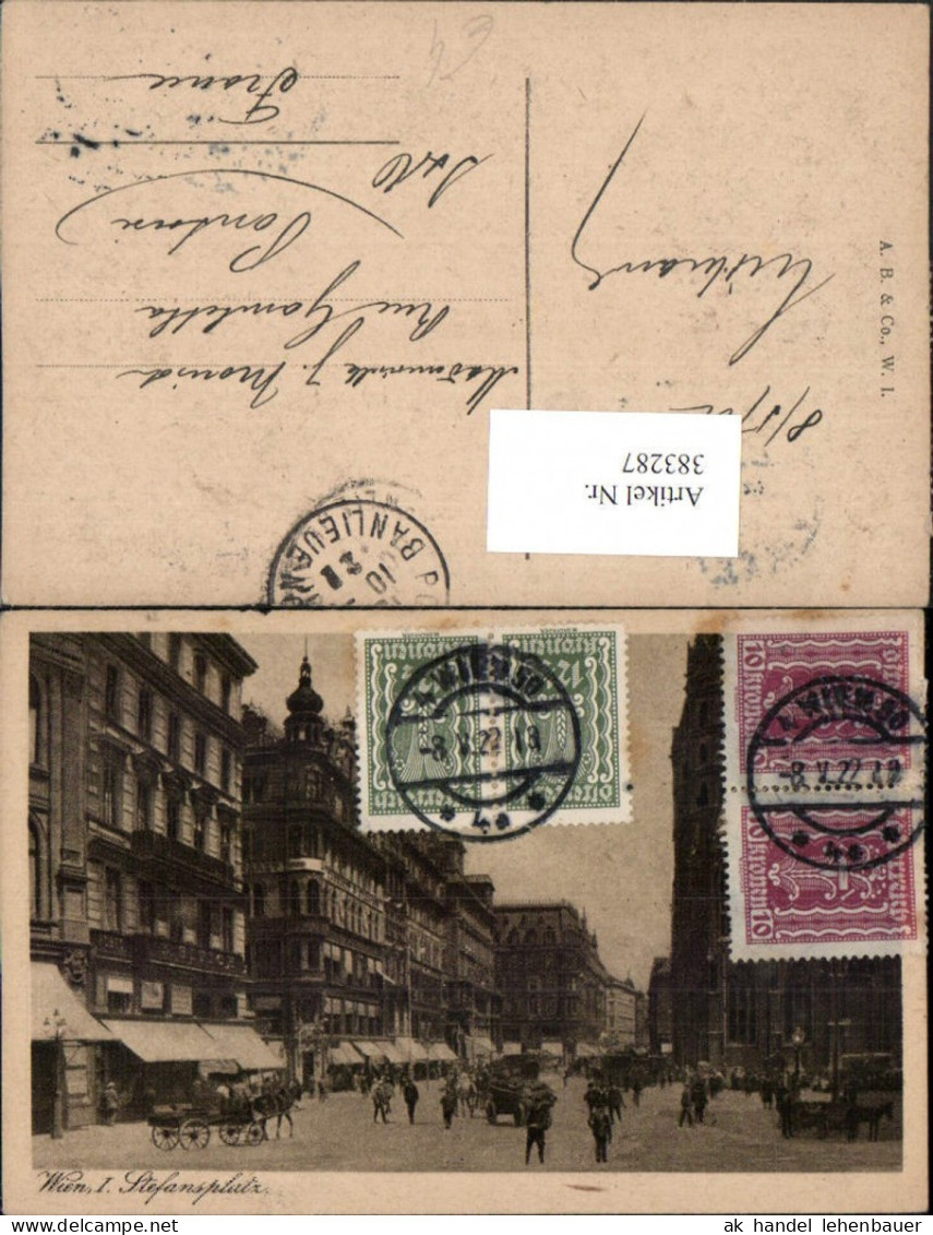 383287,Wien Innere Stadt Stefansplatz Stephansplatz Straßenansicht