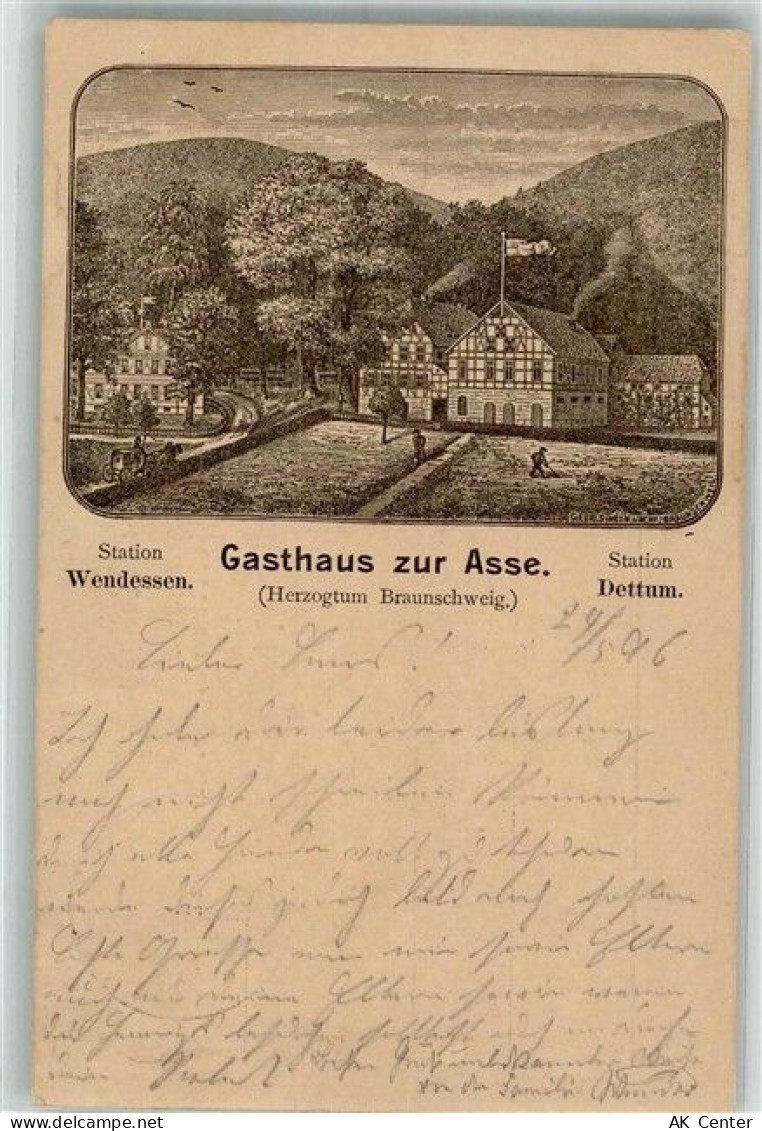 38329 W3341 Asse 1896 Lithographie Vorläufer Druck um 1890 Gasthaus zur ... - 13671622