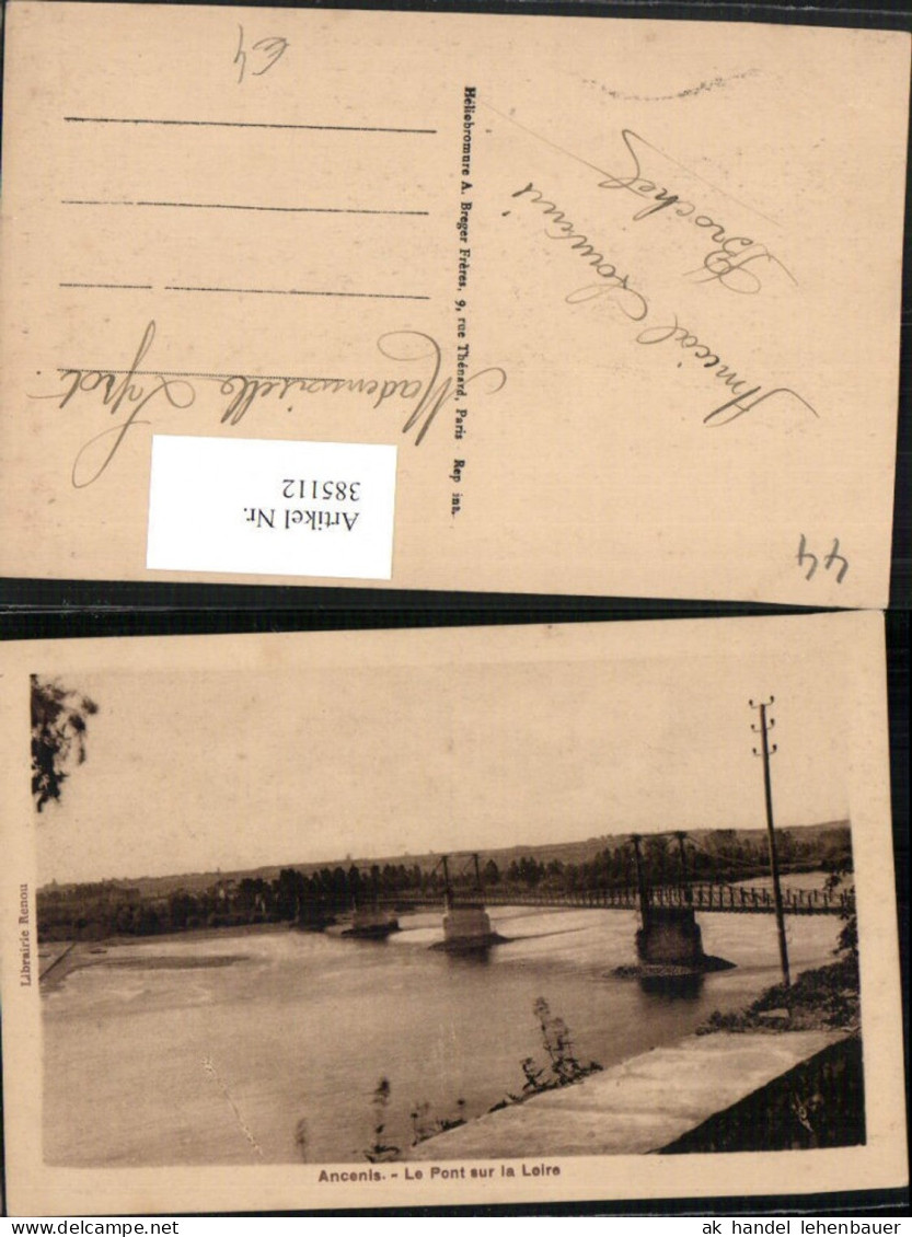 385112,Pays de la Loire Loire-Atlantique Ancenis Le Pont sur la Loire Brücke