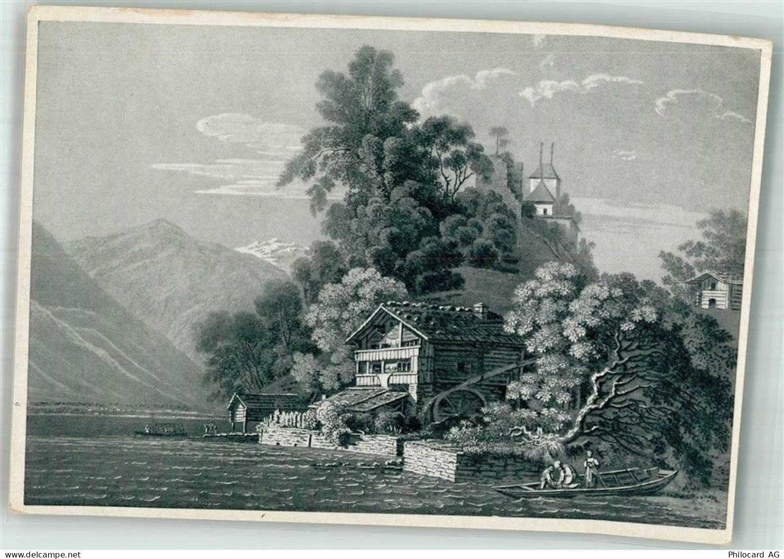 3852 Ringgenberg BE - Burg Ruine Ringgenberg Brienzersse Ak nach Stich... - 38255862