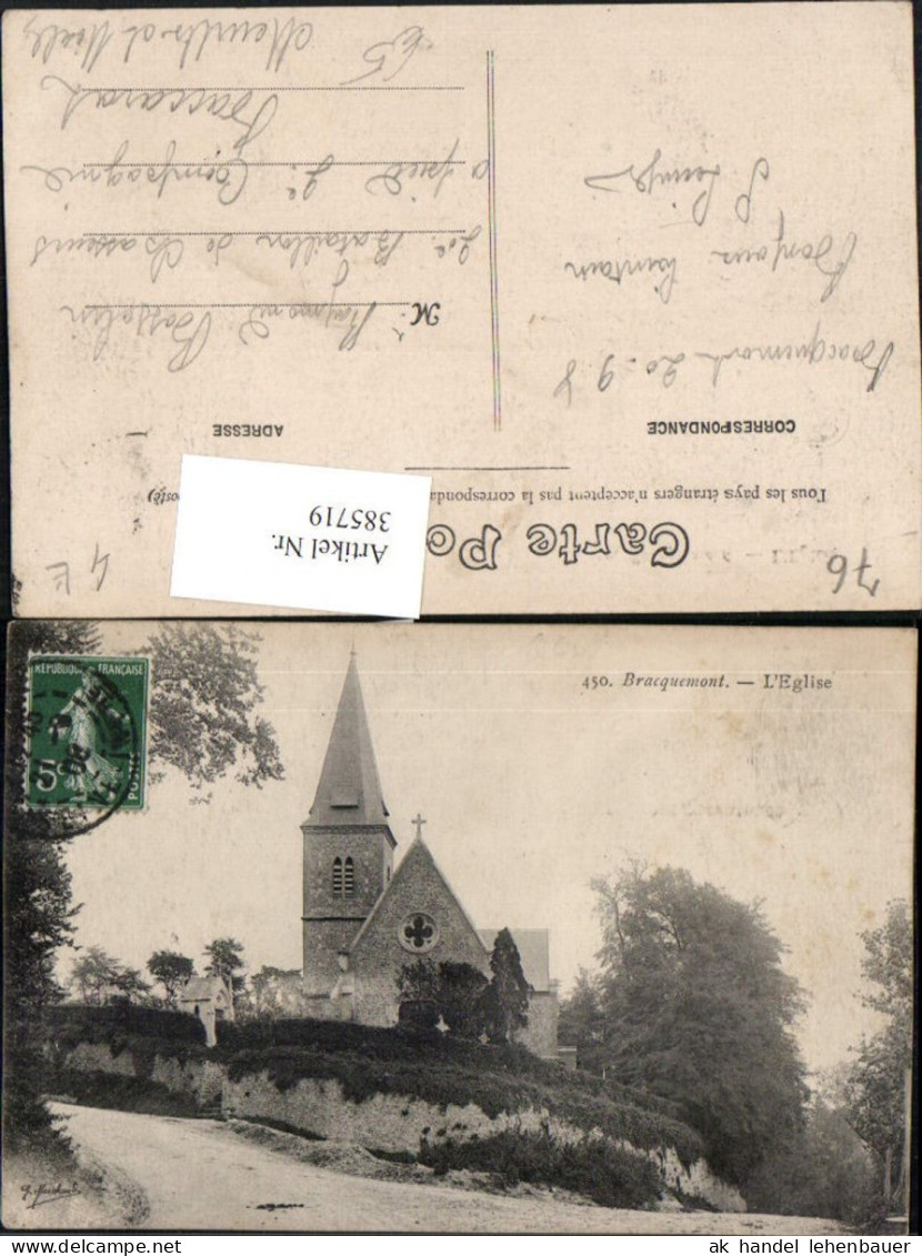 385719,Haute-Normandie Seine-Maritime Bracquemont L'Eglise Kirche