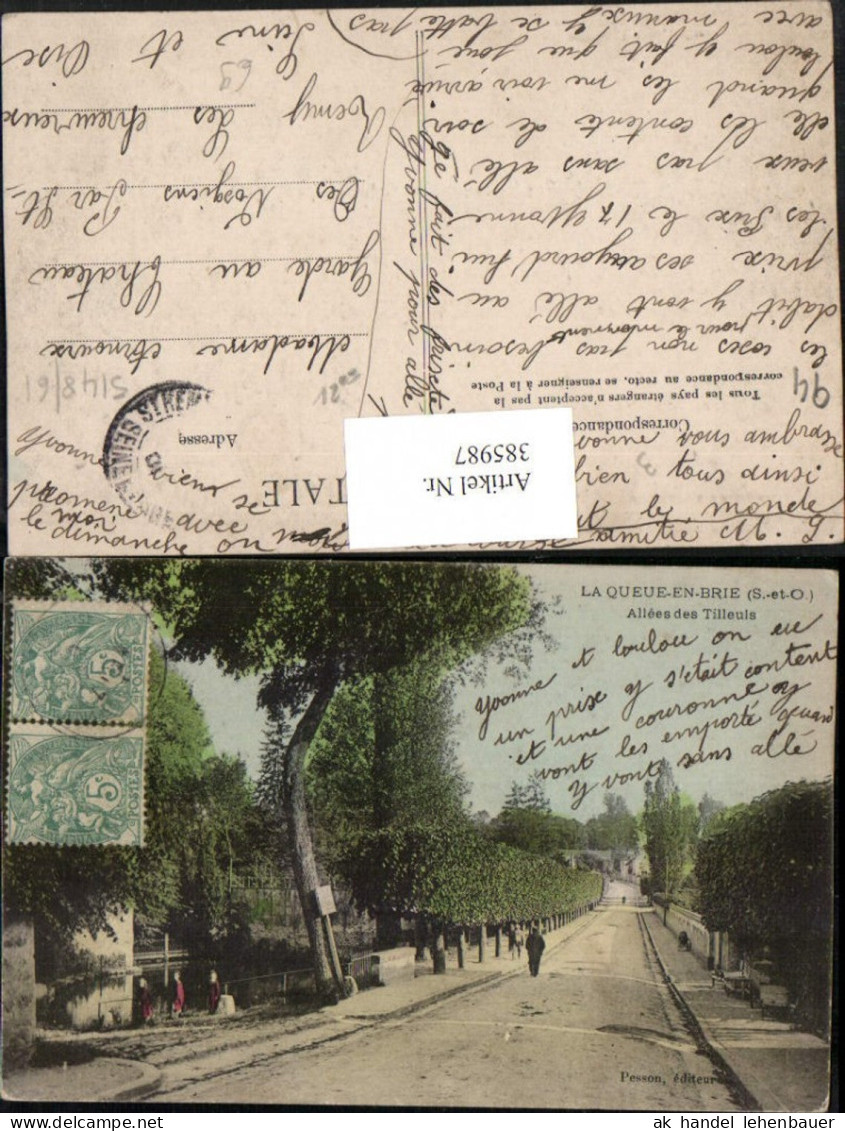 385987,Ile-de-France Val-de-Marne La Queue-en-Brie Allees des Tilleuls Straßenansicht