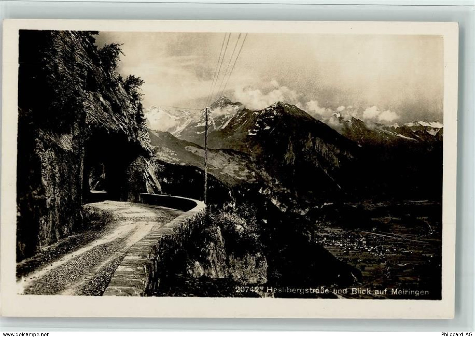 3860 Meiringen - Haslibergstrasse und Blick auf Meiringen - 11060312