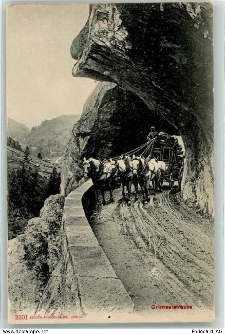3862 Innertkirchen - Postkutsche auf der Grimselstraße - 10664577