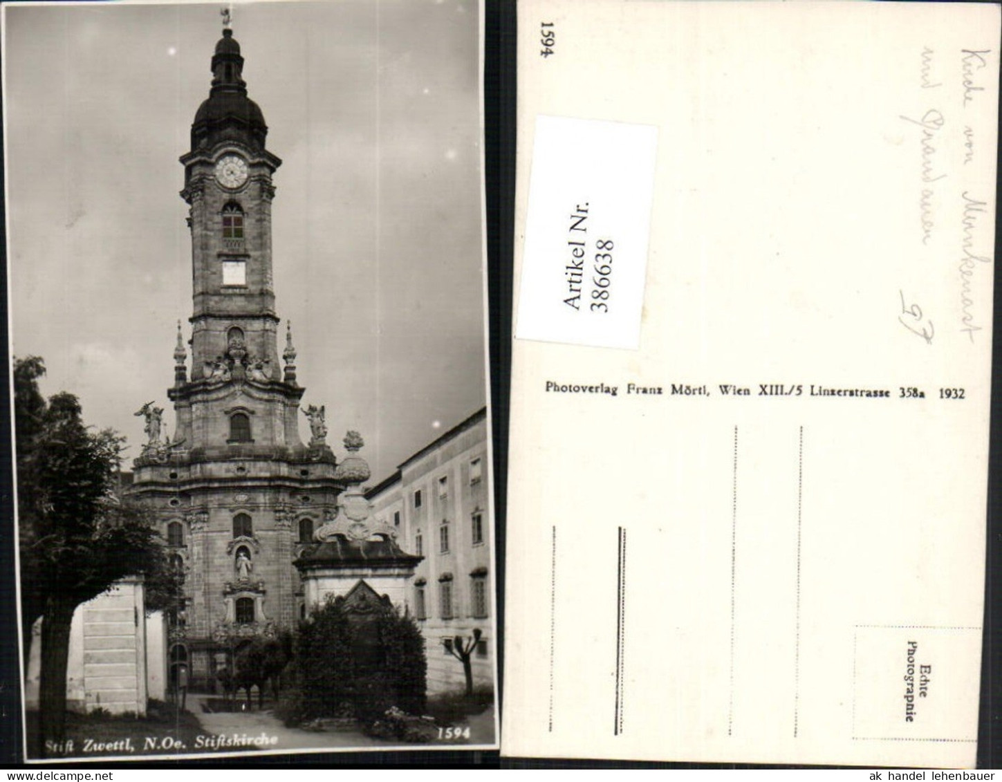 386638,Stift Zwettl Stiftskirche Kirche