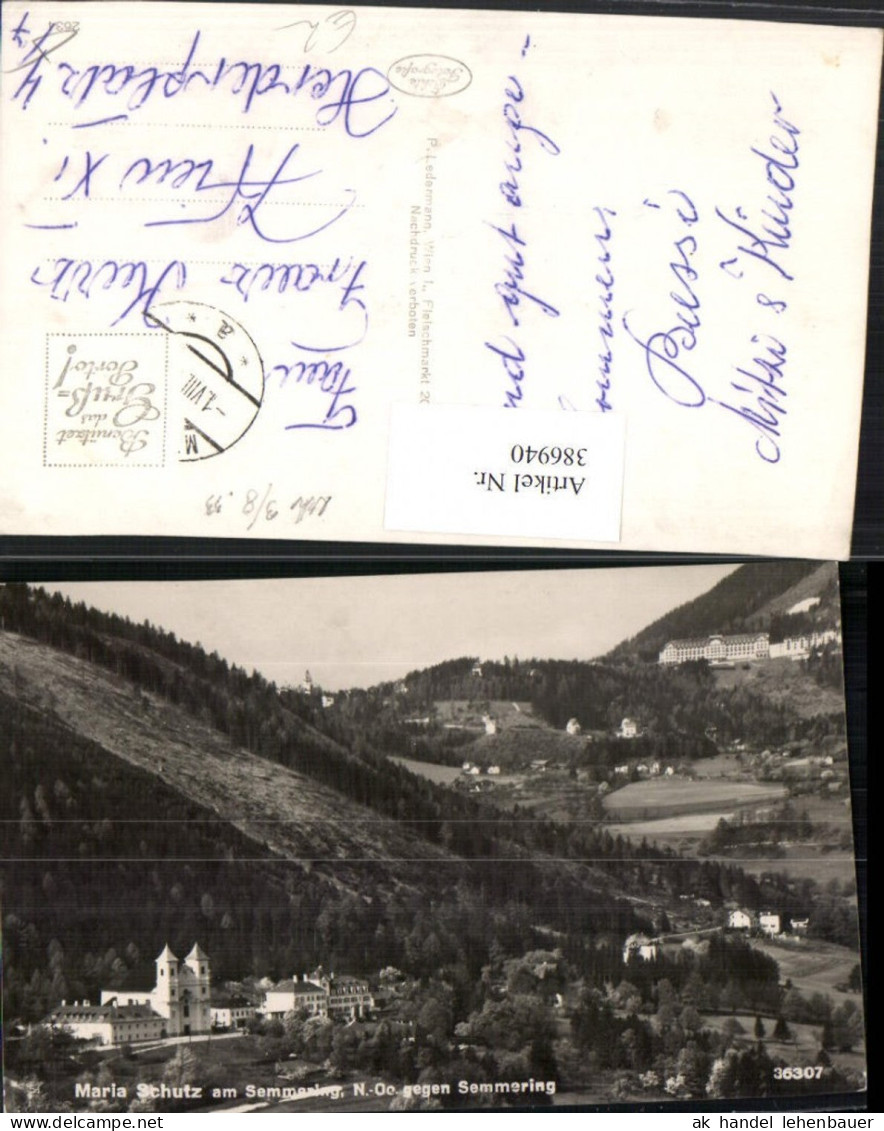 386940,Maria Schutz am Semmering Totale geg. Semmering