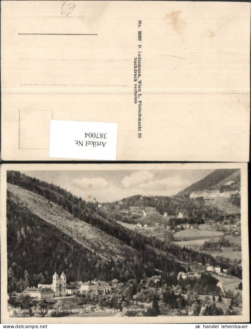 387004,Maria Schutz am Semmering Totale geg. Semmering