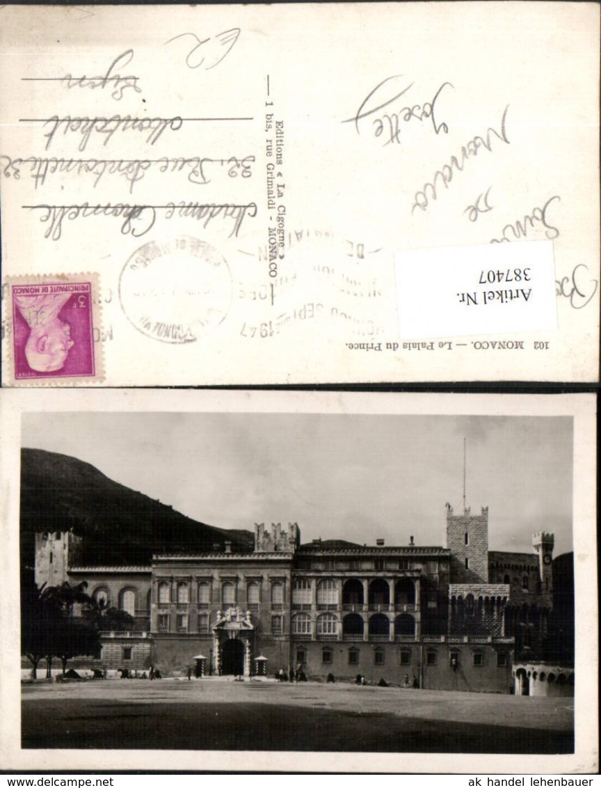 387407,Monaco Le Palais du Prince F&uuml;rstenpalast