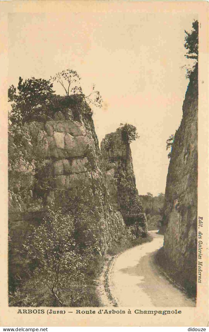 39 - Arbois - Route d'Arbois à Champagnole - CPA - Voir Scans Recto-Verso