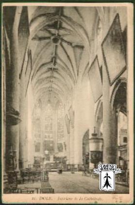 39 Dole - 31. DOLE .- Intérieur de la Cathédrale. - cpa