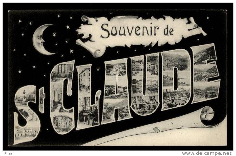 39 Saint-Claude SOUVENIR DE St CLAUDE fantaisie saint claude, vue multi vues souvenir D39D K39478K C39478C RH013944