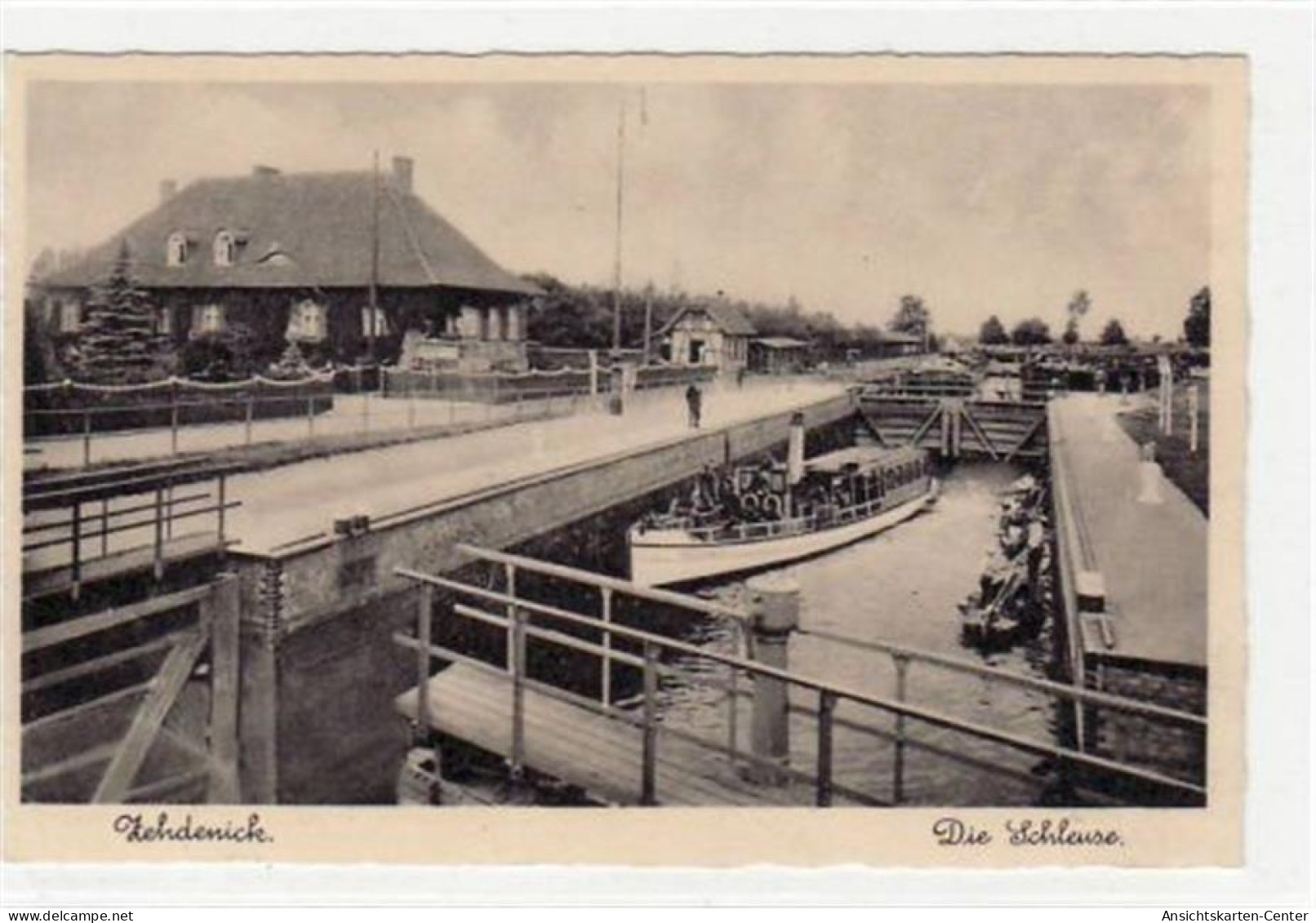 39000921 - Schleuse in Zehdenick. Postalisch nicht befoerdert. Top Erhaltung.