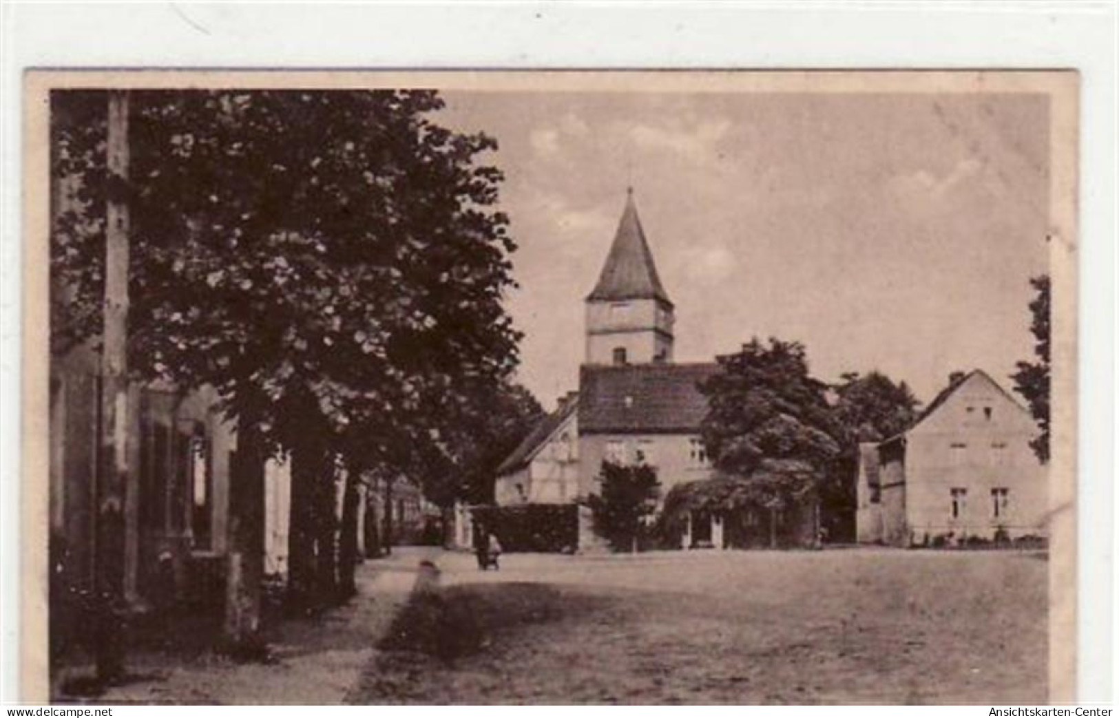 39001426 - Brueck i.d.M.. Abgebildet ist der Marktplatz mit der Lambertuskirche. Postalisch nicht befoerdert. Die Karte