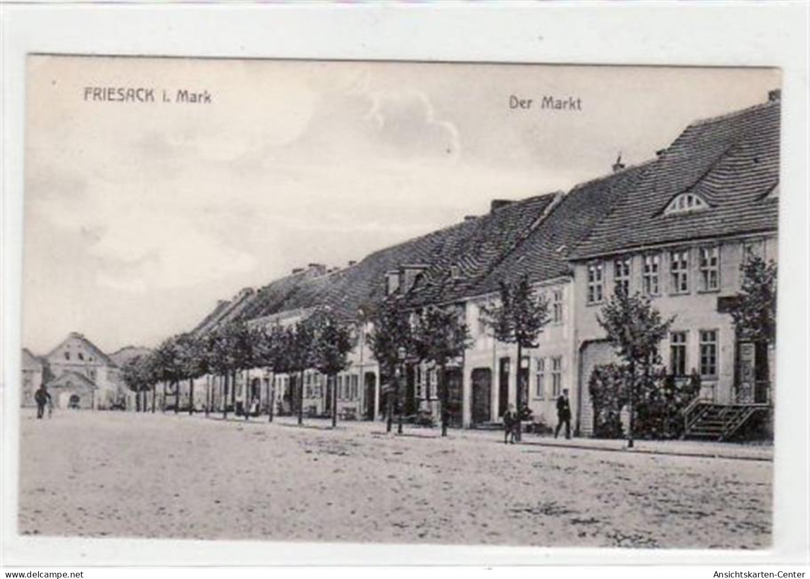 39003375 - Markt in Friesack in der Mark gelaufen 1911. Gute Erhaltung.