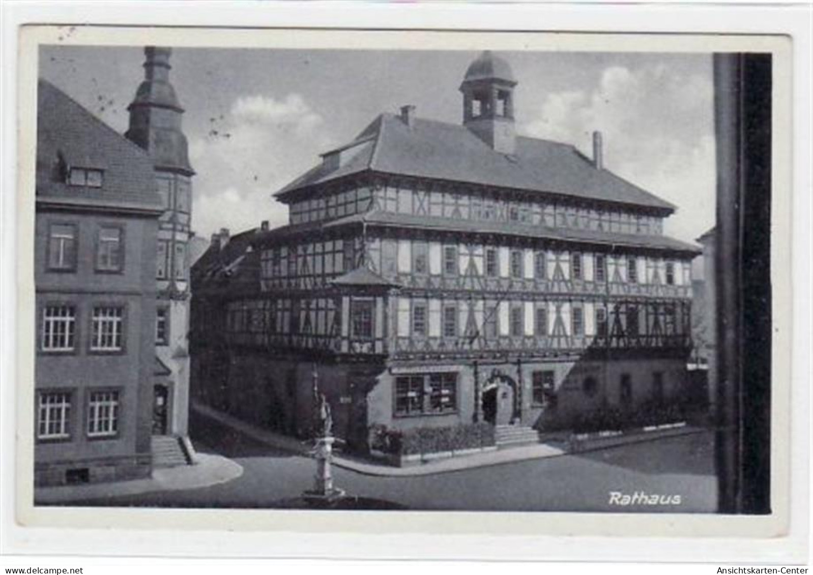 39014047 - Vacha a.d. Werra mit Rathaus gelaufen von 1938. Gute Erhaltung.