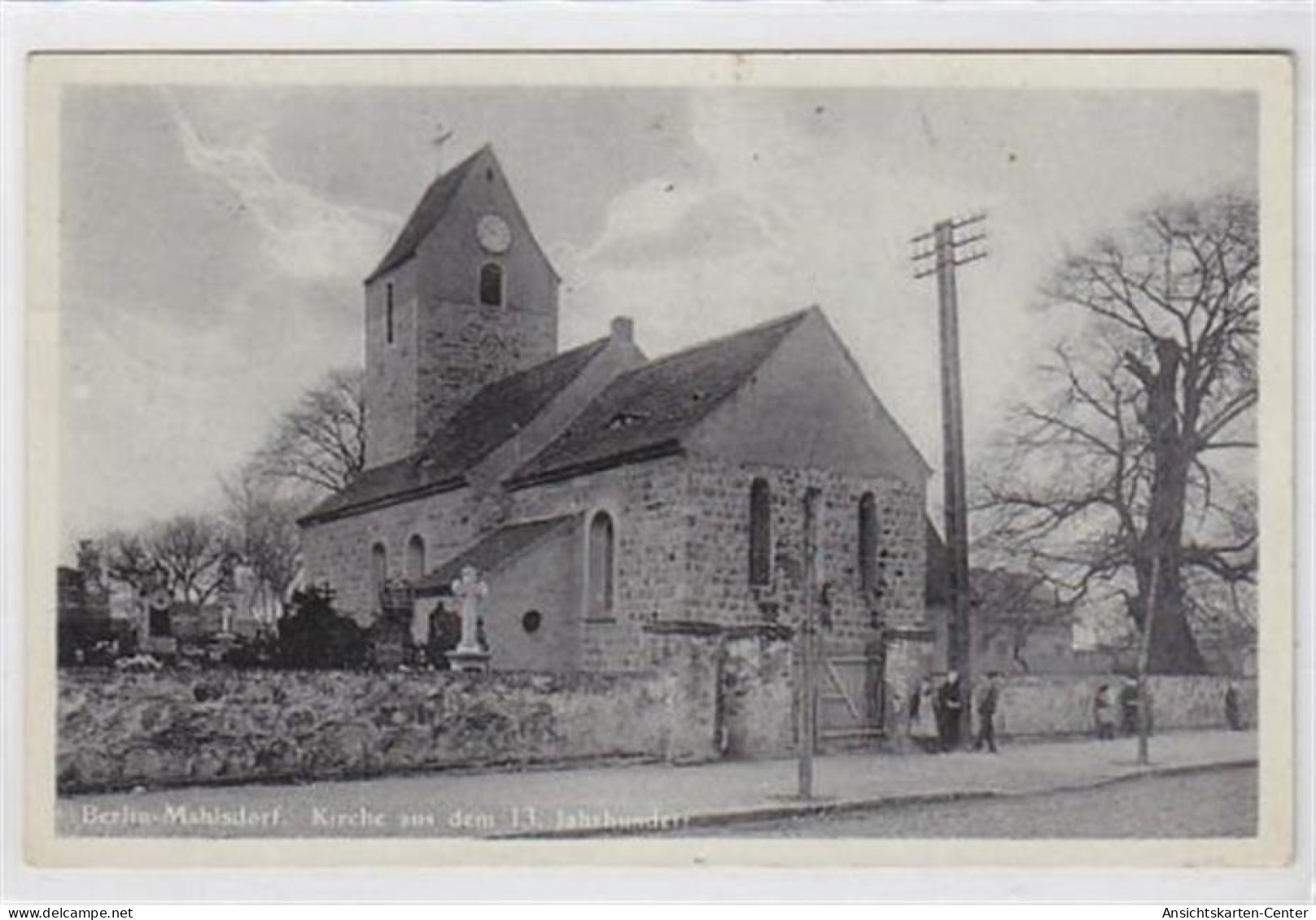 39015903 - Berlin Mahlsdorf Kirche, 1940 als Feldpost befoerdert, d.h. ohne Marke da Soldatenpost gebuehrenfrei war. Gu