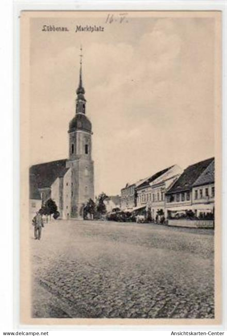 39021406 - Luebbenau mit Marktplatz ungelaufen  kleiner Knick unten links, sonst gut erhalten.