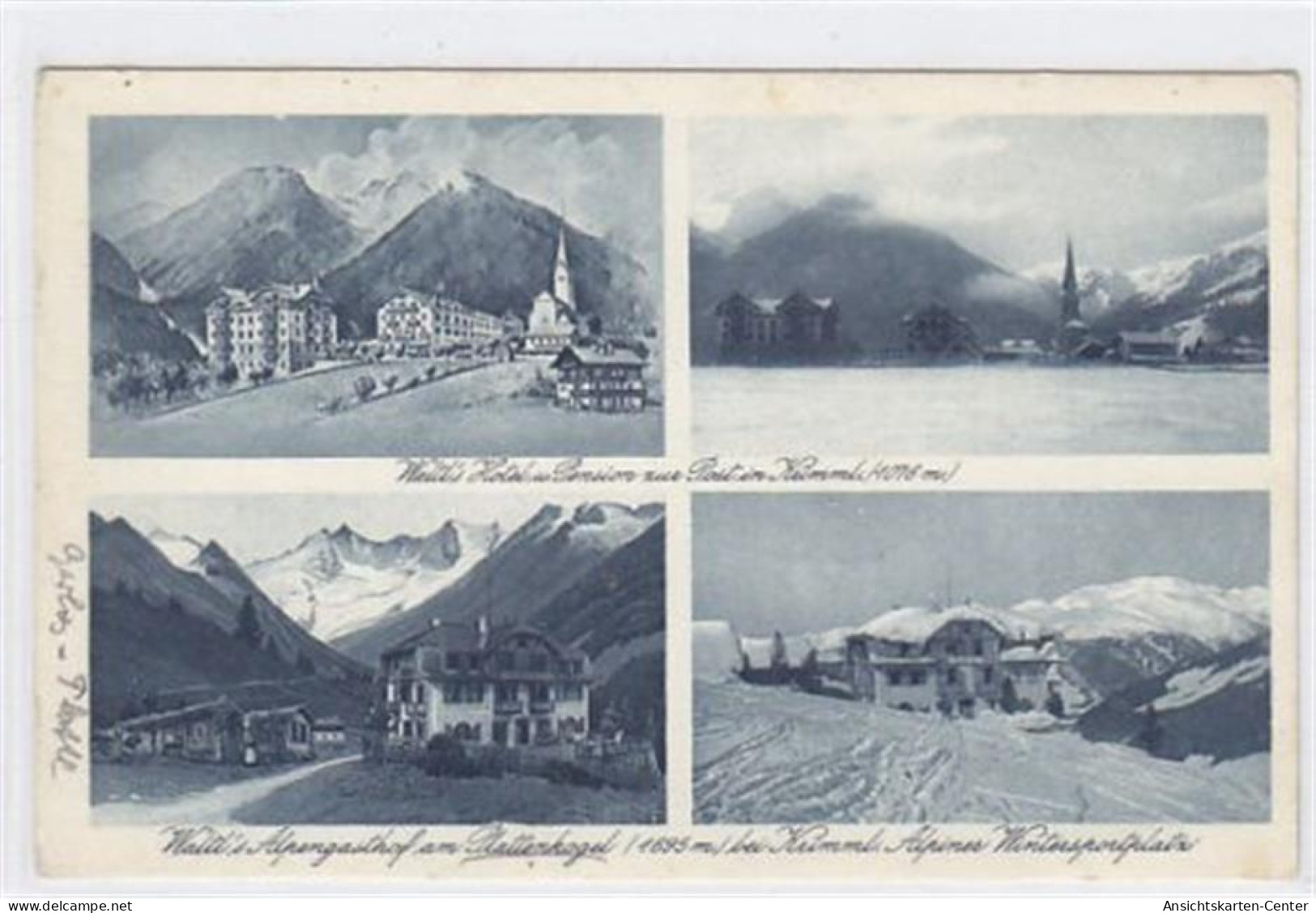 39022286 - Krimml.  zwei verschiedene AnsichtenWaltl's Hotel und Pension zur Post in Krimml und zwei verschiedene Ansic