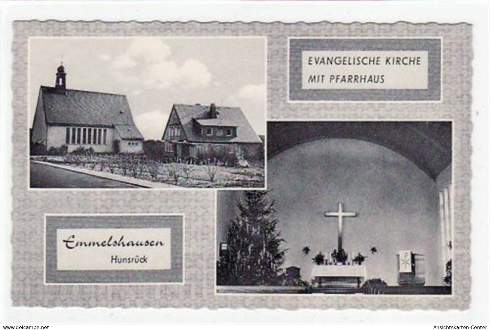 39053484 - Emmelshausen / Hunsrueck mit Evangelischer Kirche ungelaufen  Gute Erhaltung.
