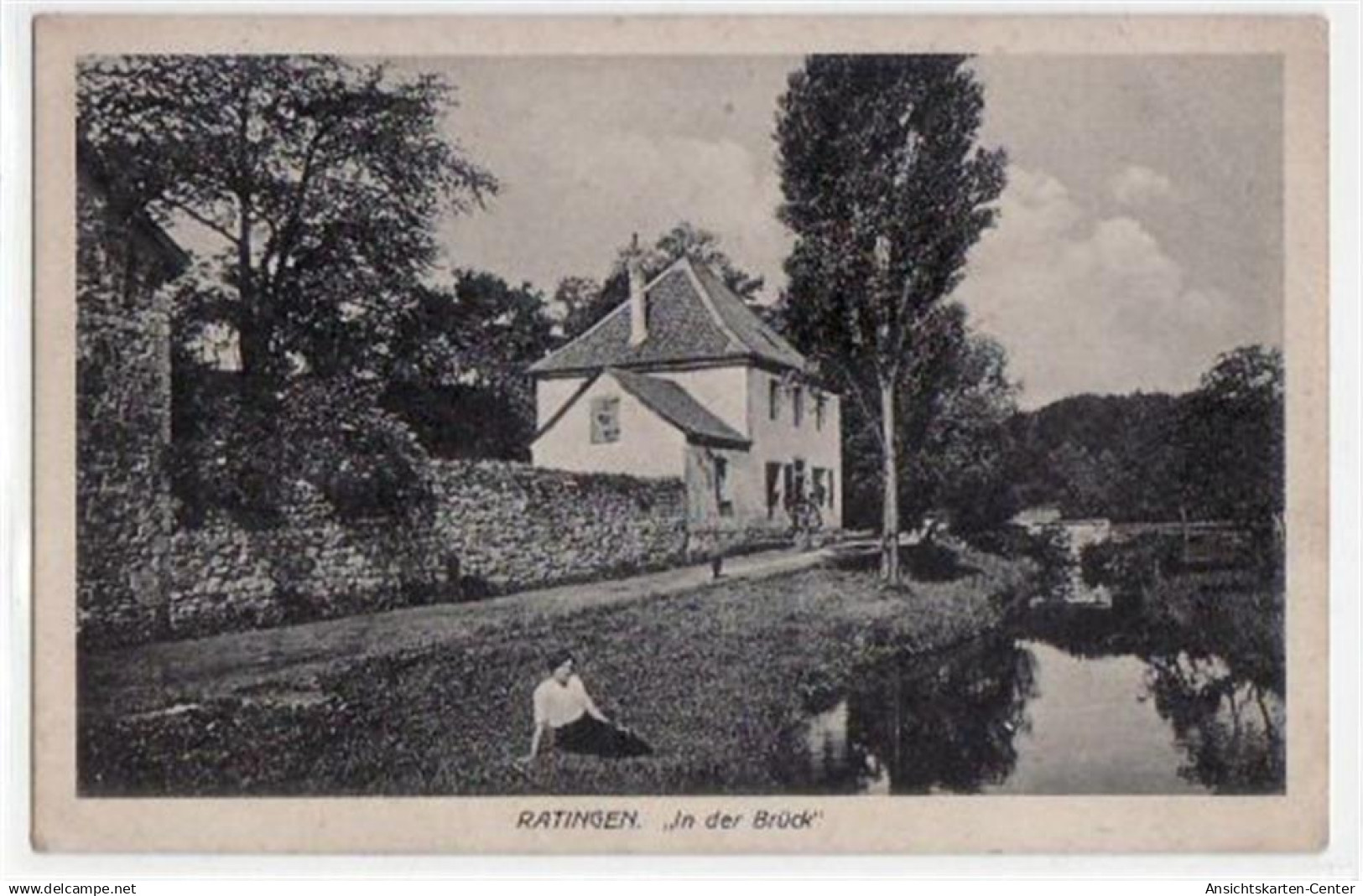 39059584 - Ratingen  In der Brueck . Karte beschrieben. Leichter Bug oben rechts, leicht fleckig, sonst gut erhalten